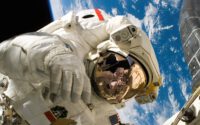NASA astronaut in the space
