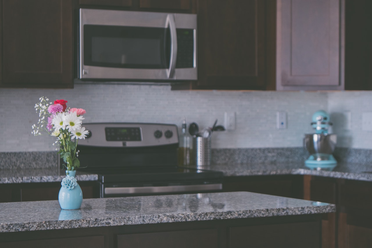 Kitchen full of modern technology